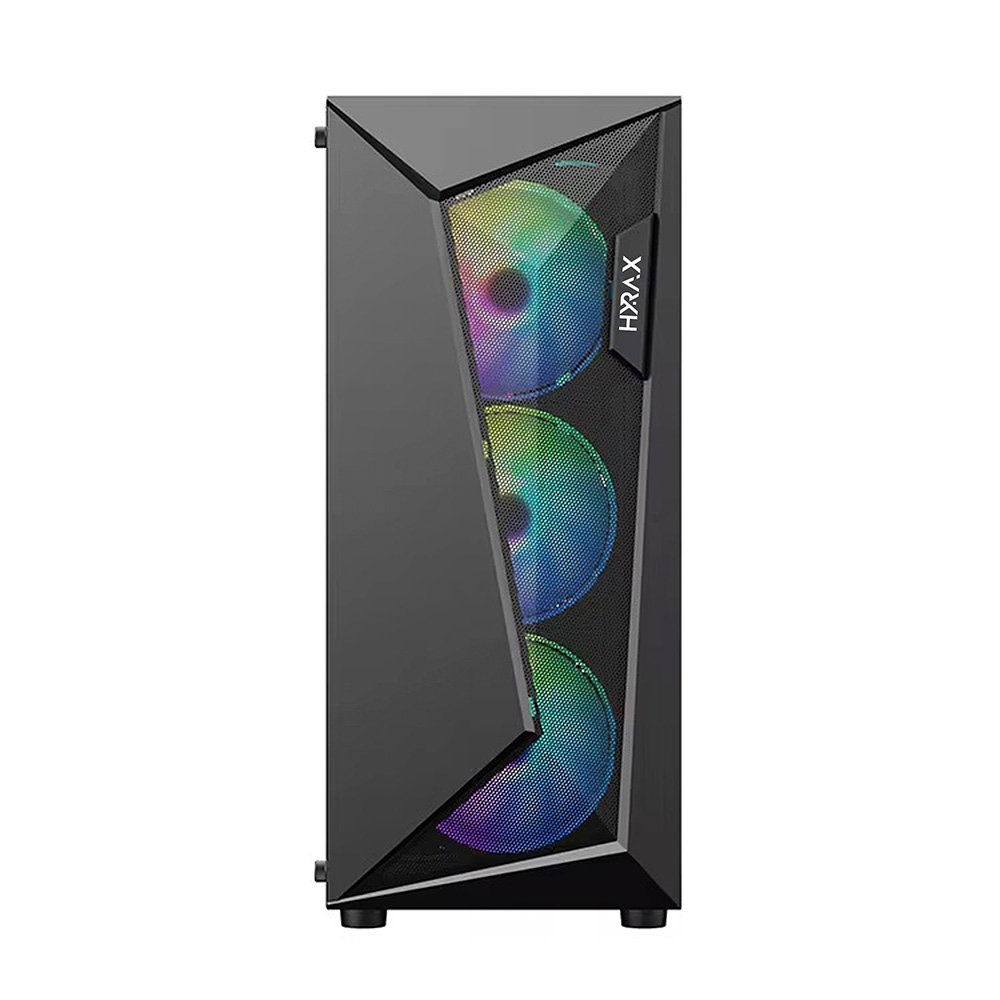 Imagem 2 de 3 do produto Gabinete Gamer Hyrax Tower HGB215, Mid Tower, Atx, Lateral Em Vidro Temperado, Preto - HGB215B