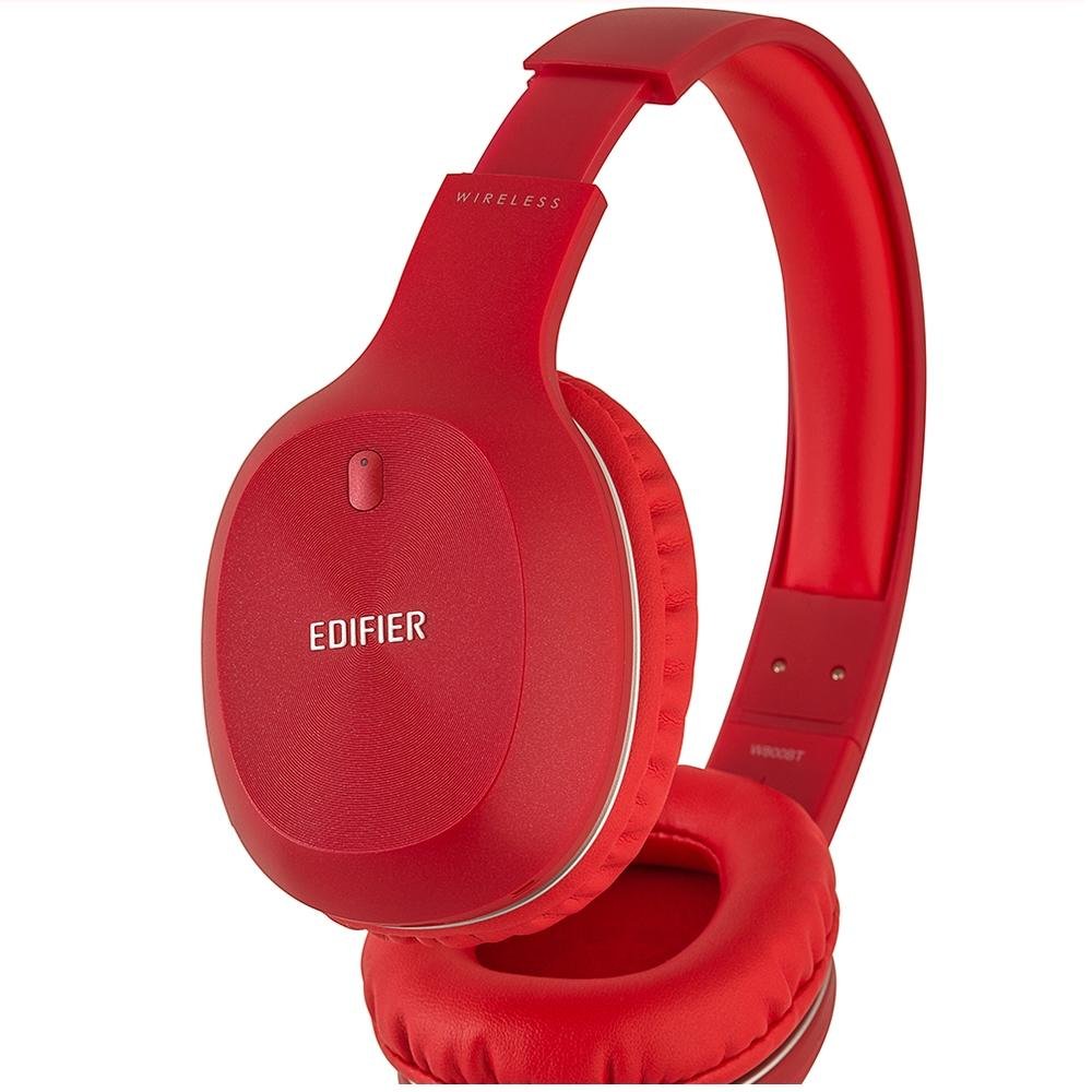 Imagem 3 de 5 do produto Fone de Ouvido Sem Fio Edifier, Bluetooth, Microfone, Vermelho - W800BT