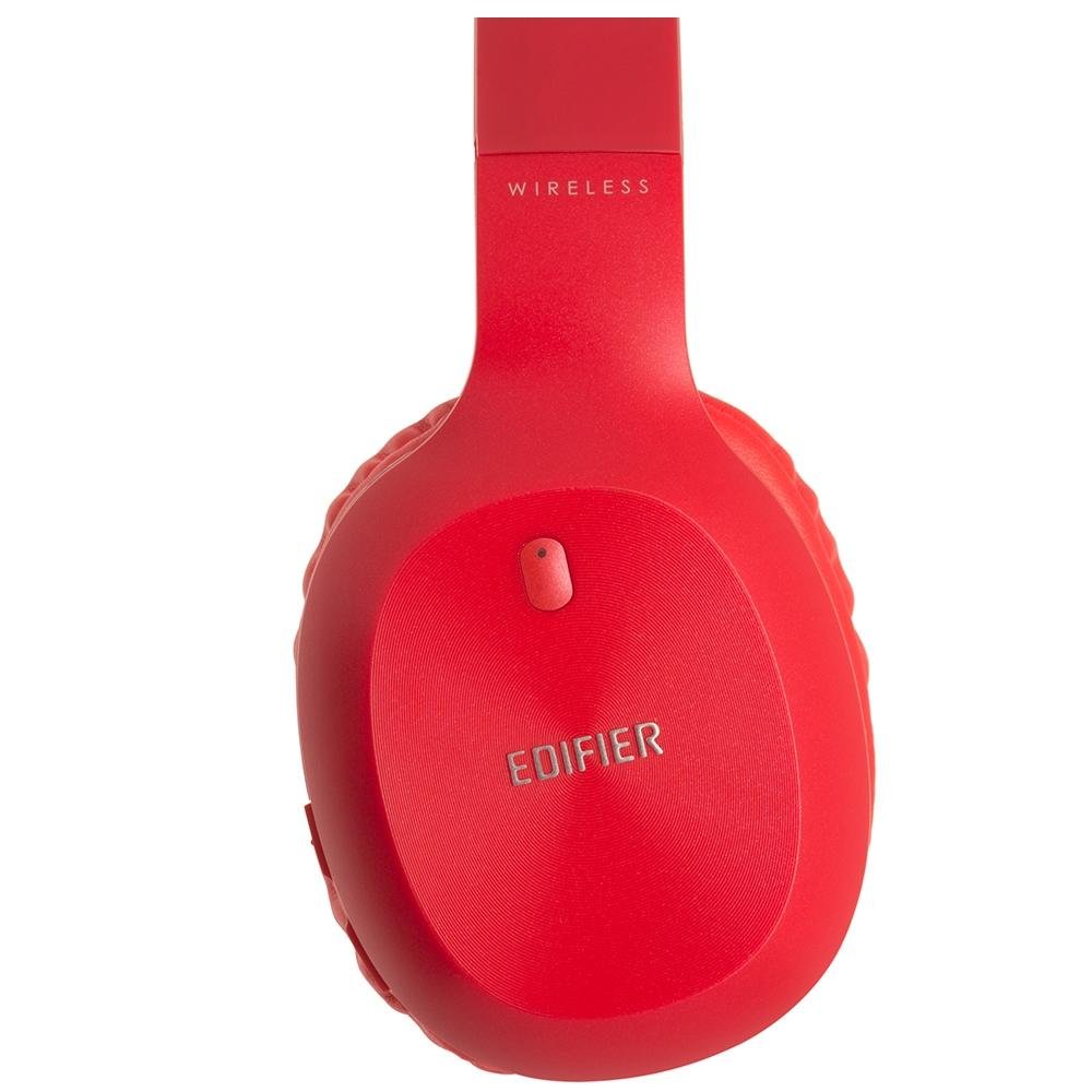 Imagem 4 de 5 do produto Fone de Ouvido Sem Fio Edifier, Bluetooth, Microfone, Vermelho - W800BT