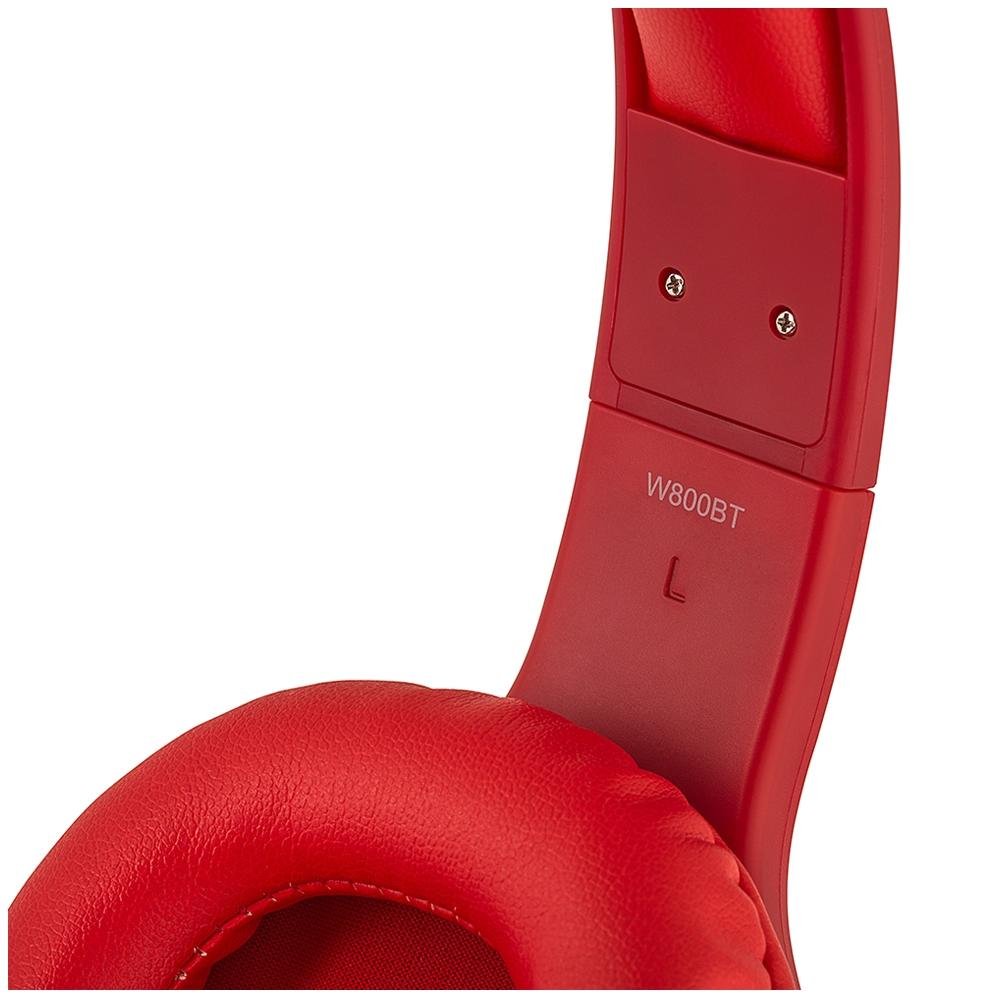 Imagem 5 de 5 do produto Fone de Ouvido Sem Fio Edifier, Bluetooth, Microfone, Vermelho - W800BT