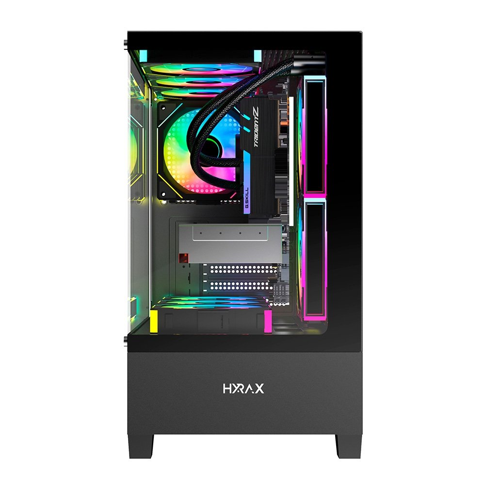 Gabinete Gamer Hyrax Tower ( Balão.info), Mini Tower, M-atx, Frontal E Lateral Em Vidro Temperado, Preto - ( Balão.info - view 4