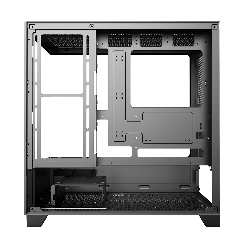 Imagem 9 de 9 do produto Gabinete Gamer Hyrax Tower HGB330, Mini Tower, M-atx, Frontal E Lateral Em Vidro Temperado, Preto - HGB330B