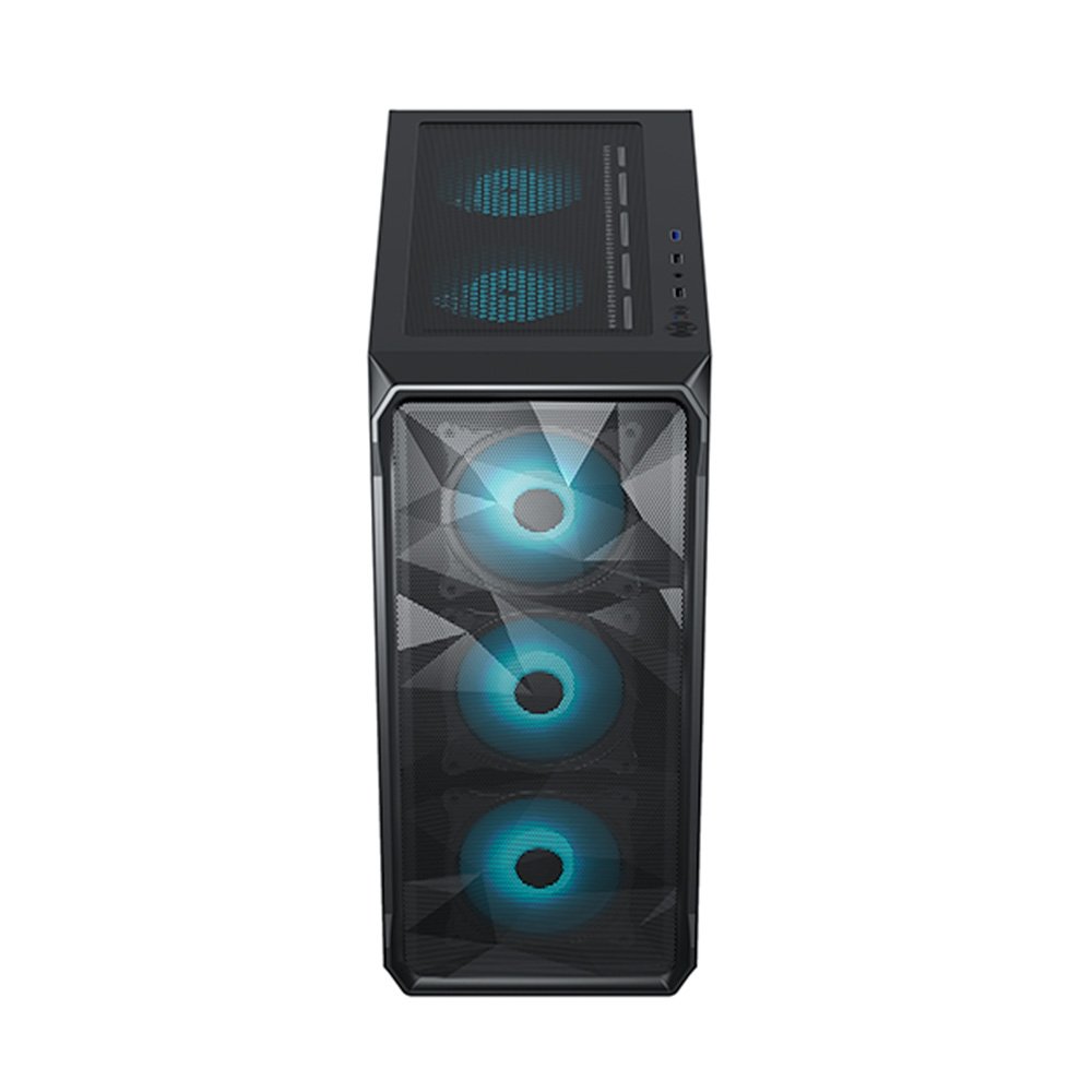 Gabinete Gamer Hyrax Tower HGB230, Mid Tower, ATX, Lateral Em Vidro Temperado, Preto - HGB230B - view 4