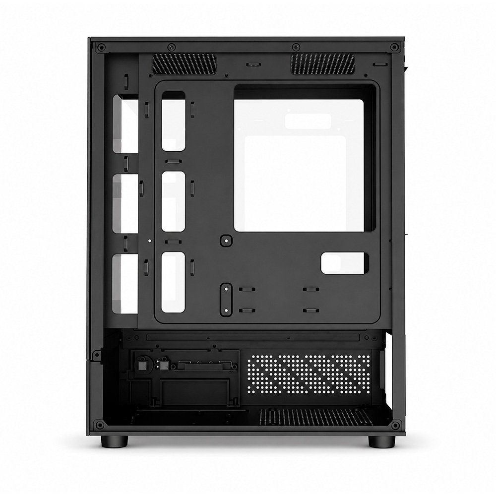 Imagem 4 de 7 do produto Gabinete Gamer Liketec Quest, Mid-Tower, M-ATX,Frontal e Lateral em Vidro Temperado, 3x Fans, Preto - LC-MX-QUEST-SF