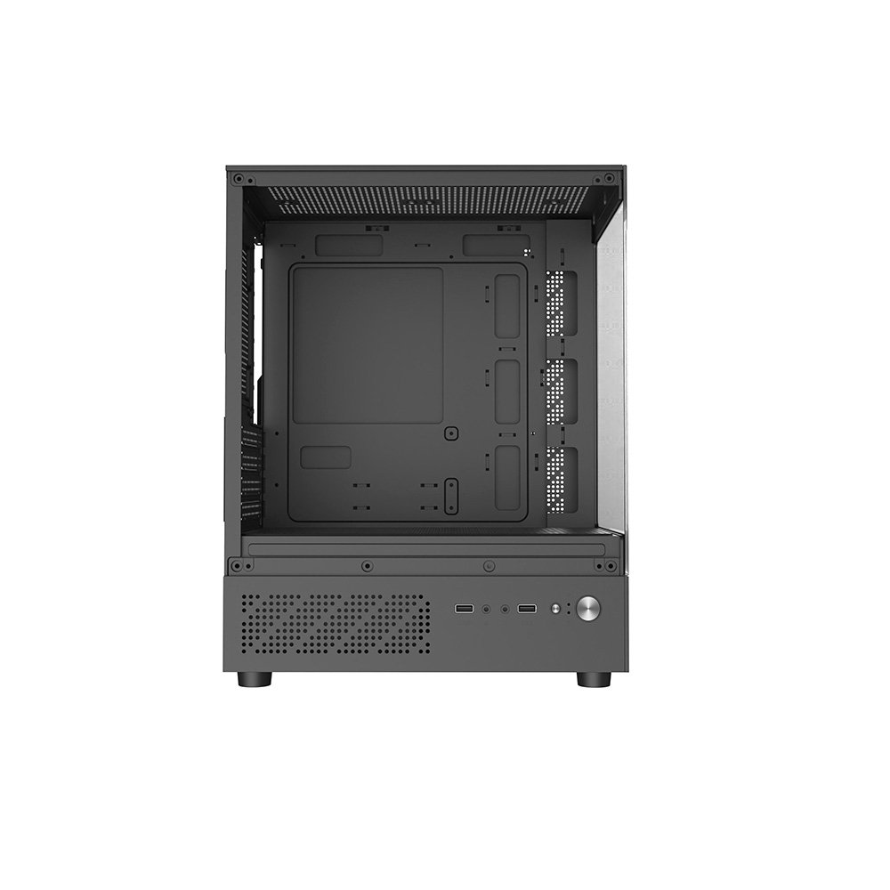 Gabinete Gamer Liketec Quest, Mid-Tower, M-ATX,Frontal e Lateral em Vidro Temperado, 3x Fan, Preto - LC-MX-QUEST-SF - view 4