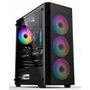 Gabinete Gamer Liketec Hurricane, Mid Tower, ATX, Frontal Mesh, Lateral em Vidro Temperado, 3x Fans, Preto- LC-AT-HURRICANE-3FR