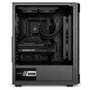 Gabinete Gamer Liketec Hurricane, Mid Tower, ATX, Frontal Mesh, Lateral em Vidro Temperado, 3x Fans, Preto- LC-AT-HURRICANE-3FR