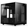 Gabinete Gamer Liketec Dasha V2, Cubo, M-ATX, Mini Tower, Frontal e Lateral em Vidro Temperado, Sem FANs, Preto - LC-MT-CUBODASHAV2-SF