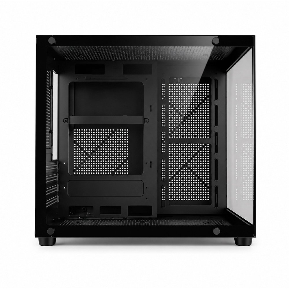 Gabinete Gamer Liketec Dasha V2, Cubo, M-ATX, Mini Tower, Frontal e Lateral em Vidro Temperado, Sem FANs, Preto - LC-MT-CUBODASHAV2-SF - view 8