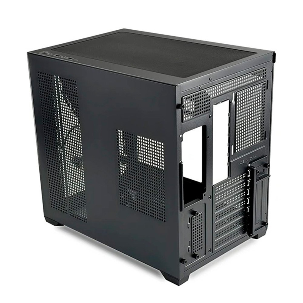 Gabinete Gamer Liketec Dasha V2, Cubo, M-ATX, Mini Tower, Frontal e Lateral em Vidro Temperado, Sem FANs, Preto - LC-MT-CUBODASHAV2-SF - view 7