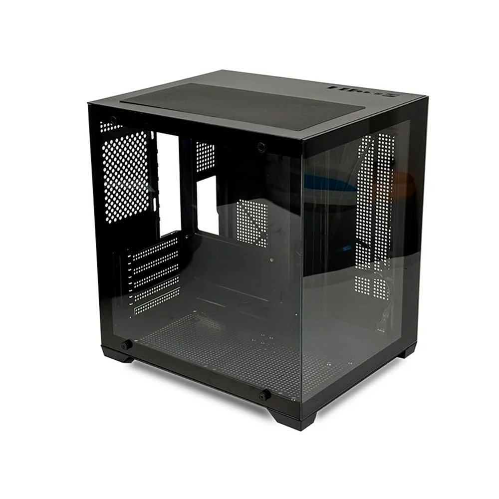 Gabinete Gamer Liketec Dasha V2, Cubo, M-ATX, Mini Tower, Frontal e Lateral em Vidro Temperado, Sem FANs, Preto - LC-MT-CUBODASHAV2-SF - view 8