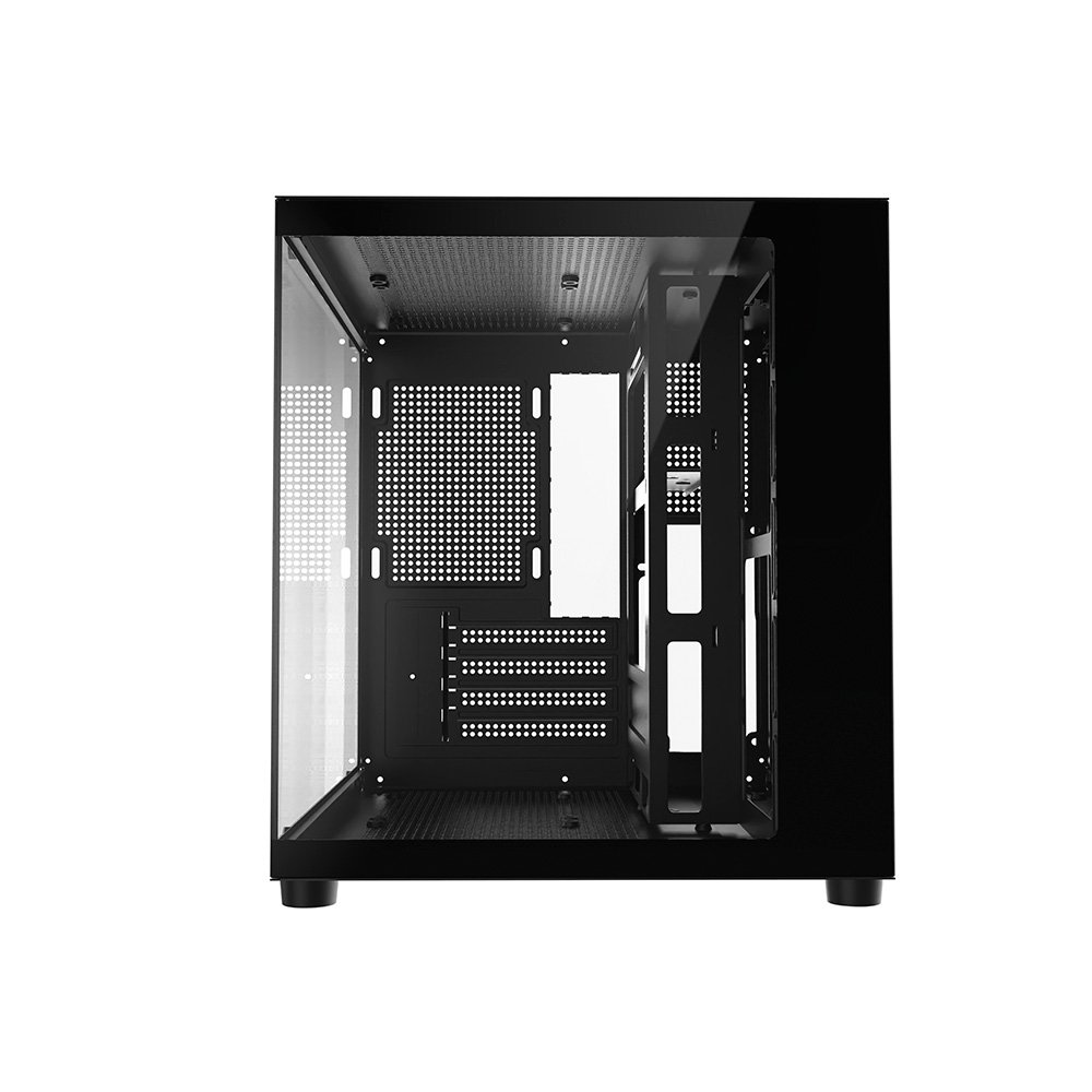 Gabinete Gamer Liketec Dasha V2, Cubo, M-ATX, Mini Tower, Frontal e Lateral em Vidro Temperado, Sem FANs, Preto - LC-MT-CUBODASHAV2-SF - view 4