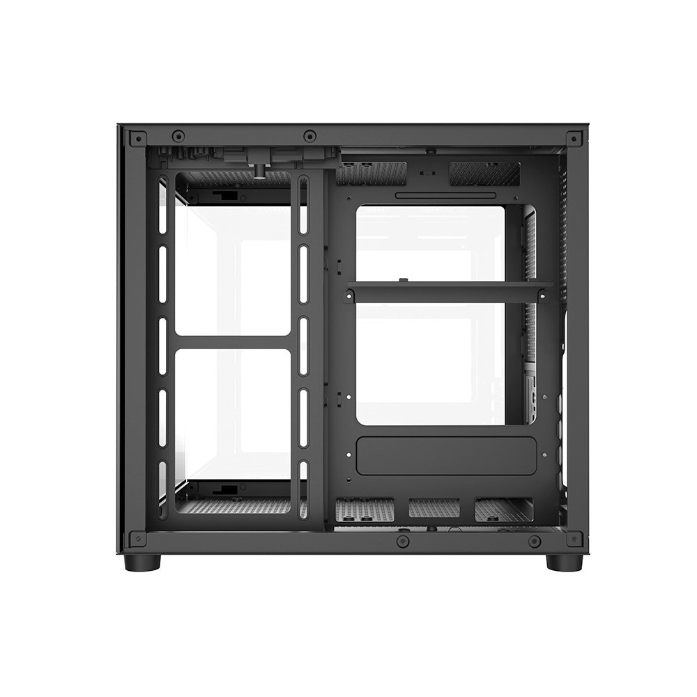 Gabinete Gamer Liketec Dasha V2, Cubo, M-ATX, Mini Tower, Frontal e Lateral em Vidro Temperado, Sem FANs, Preto - LC-MT-CUBODASHAV2-SF - view 5