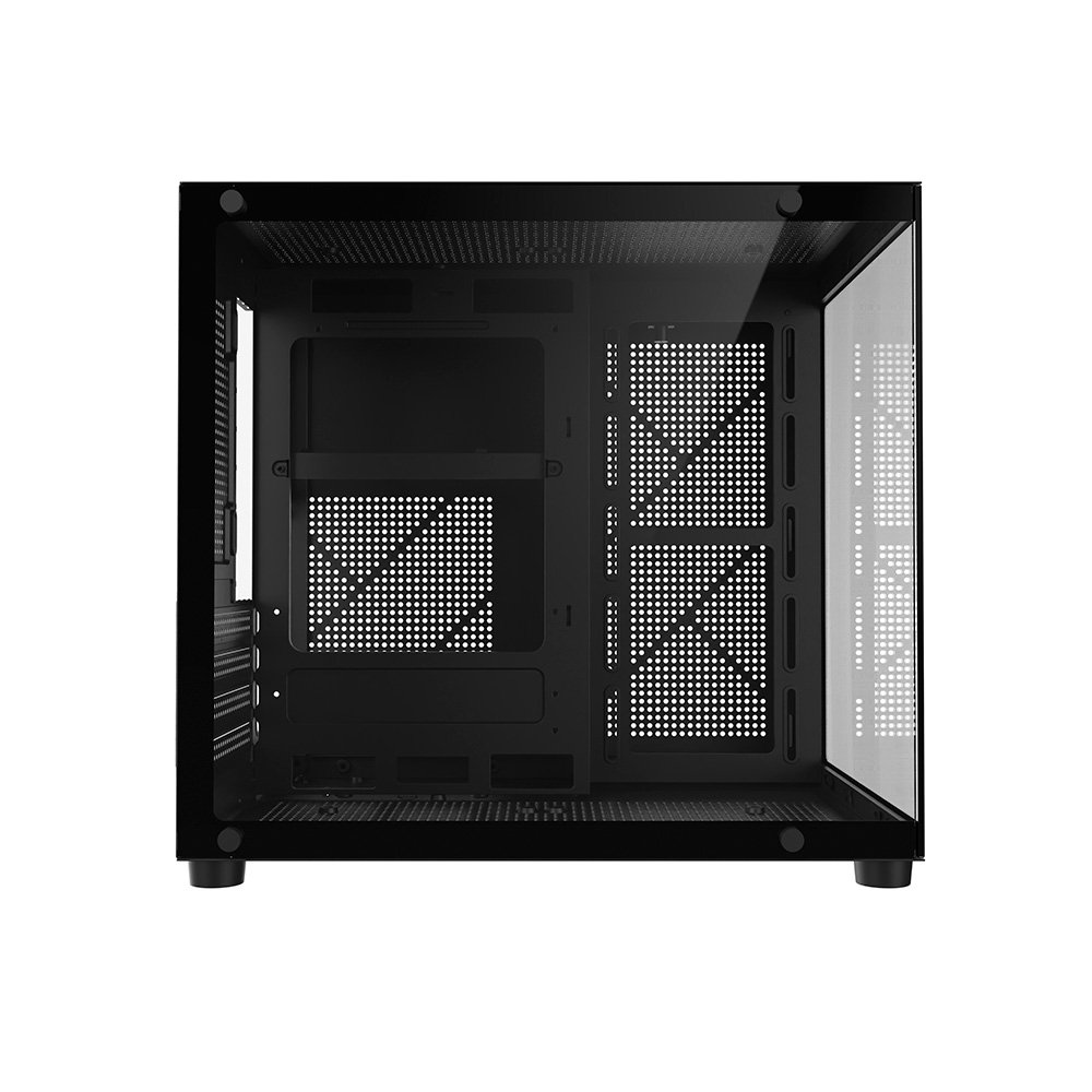 Gabinete Gamer Liketec Dasha V2, Cubo, M-ATX, Mini Tower, Frontal e Lateral em Vidro Temperado, Sem FANs, Preto - LC-MT-CUBODASHAV2-SF - view 6