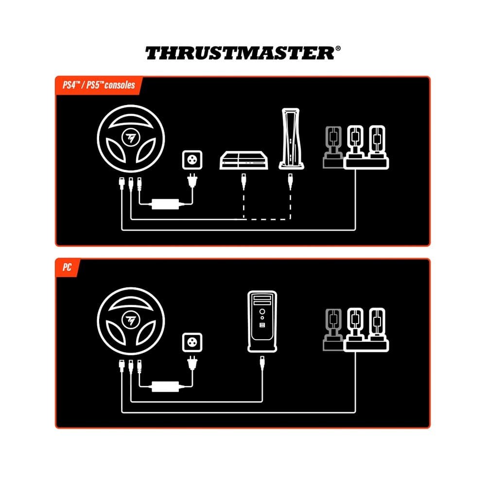Volante Gamer Thrustmaster T598 Direct Axial Drive 5-10 Nm, RaceDash, Pedal Metal Raceline LTE, PS5/PS4/PC, Aro Destacável - 4160796 - view 9