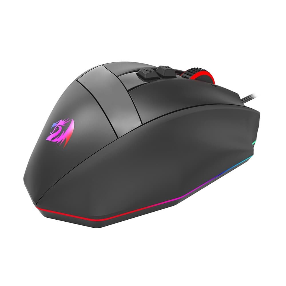 Mouse Gamer Redragon Rind, RGB, Sensor PAW3333, 16000 DPI, 10 Botões Programáveis, USB, Preto - M813-RGB