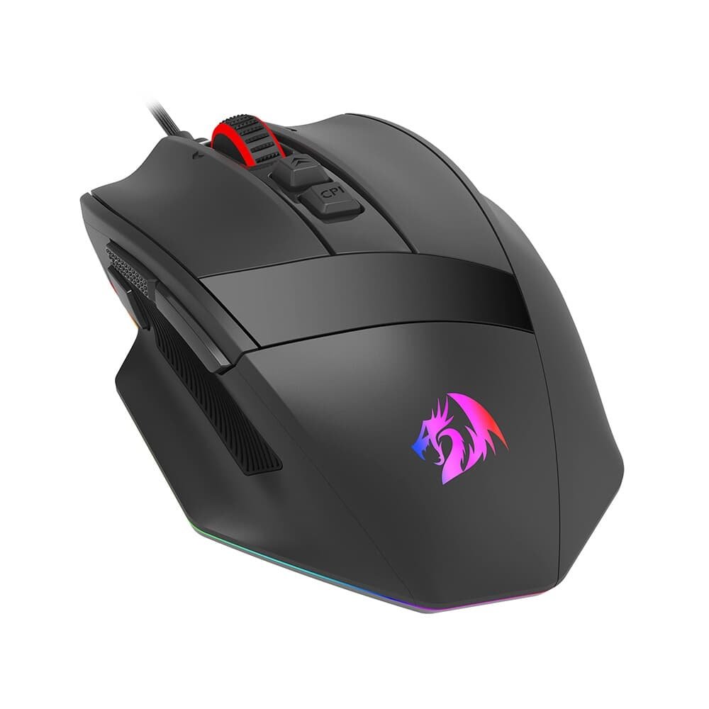 Mouse Gamer Redragon Rind, RGB, Sensor PAW3333, 16000 DPI, 10 Botões Programáveis, USB, Preto - M813-RGB