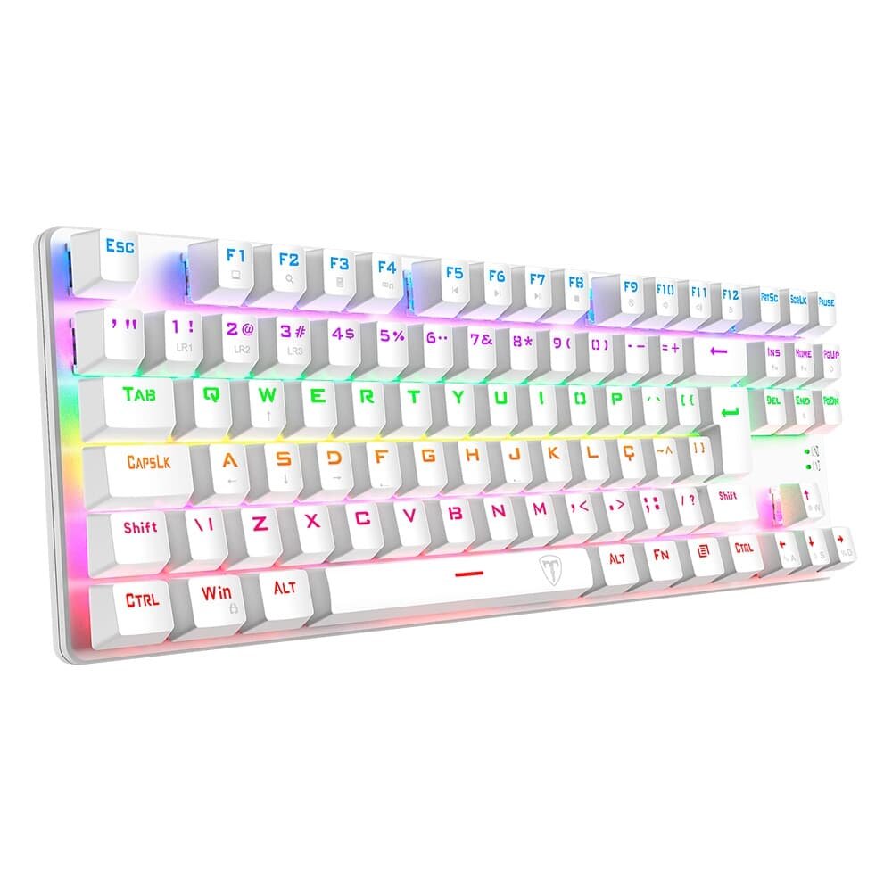 bora「白夜」 T-Dagger Bora TKL Branco RGB | KaBuM!