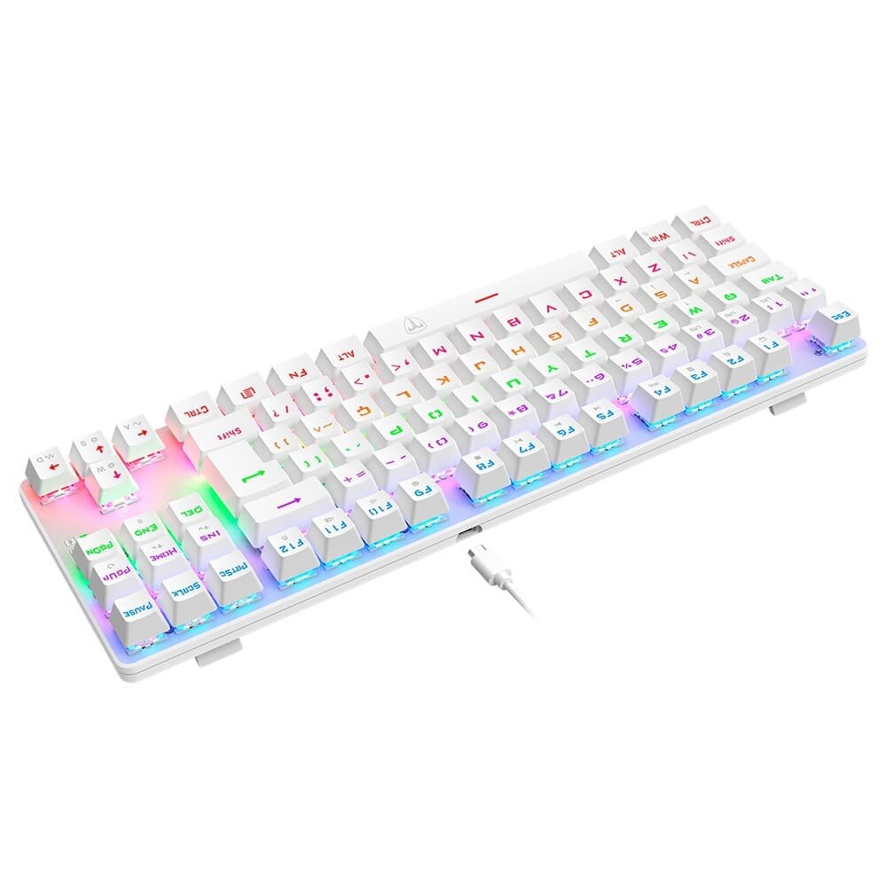 T-Dagger Bora TKL Branco RGB | KaBuM!