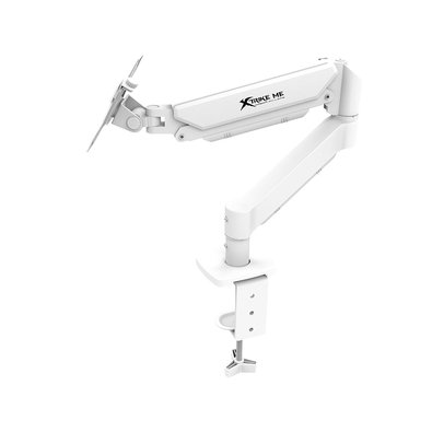 Suporte de Mesa Articulado para Monitores de 13" a 32" Xtrike Me, Ajuste de altura, Pistão a Gás, Vesa, Branco - HT-20WT