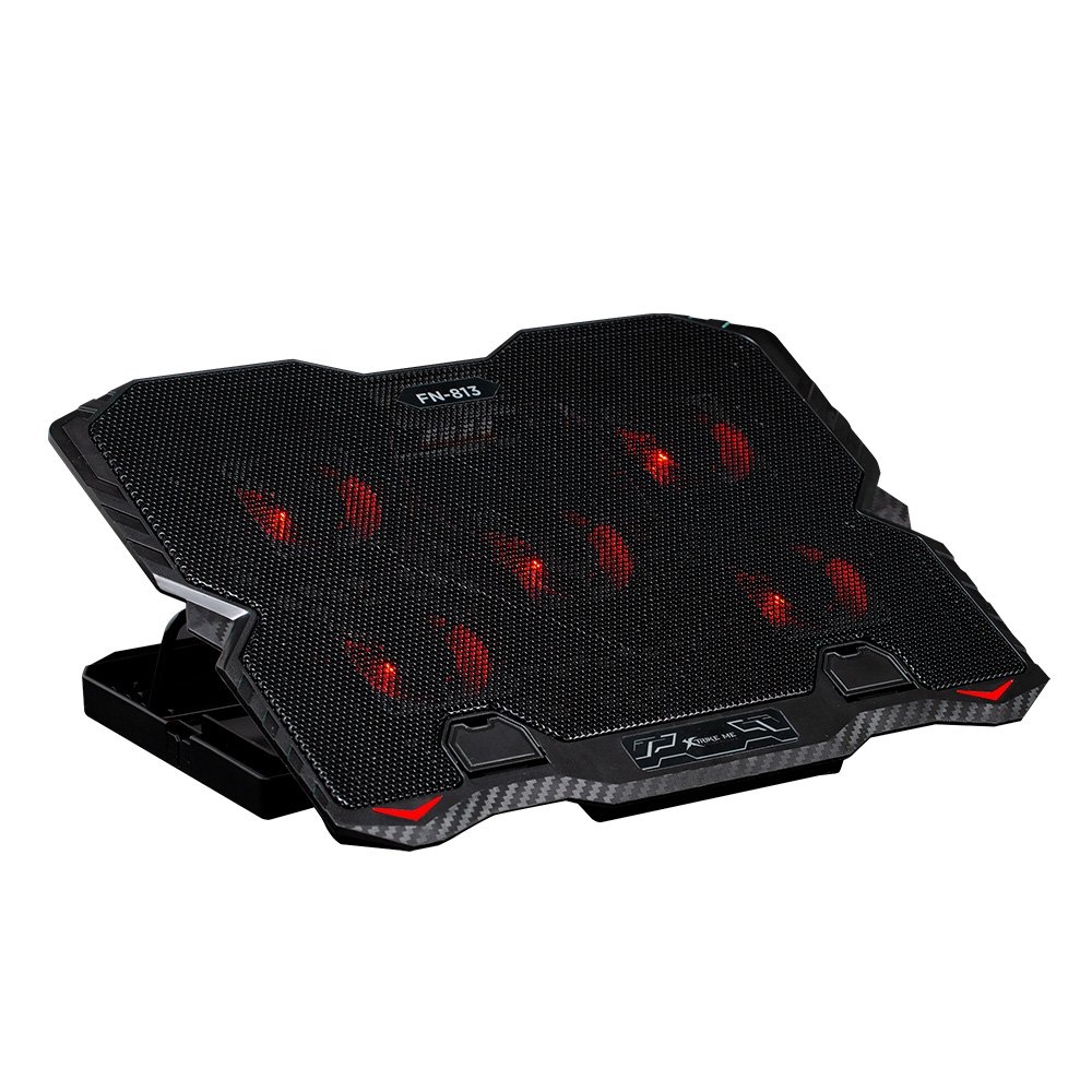 Base com Cooler para Notebook Xtrike Me, com 5 Fans, até 15.6, 2x USB, com Apoio para Celular, LED, Preto - FN-813 - view 3