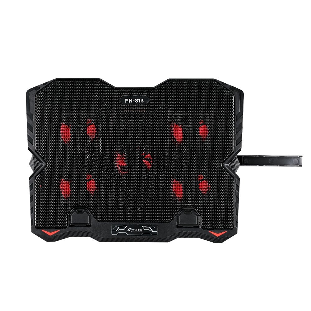 Base com Cooler para Notebook Xtrike Me, com 5 Fans, até 15.6, 2x USB, com Apoio para Celular, LED, Preto - FN-813 - view 4