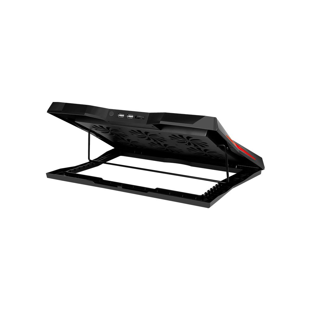 Imagem 5 de 6 do produto Base com Cooler para Notebook Xtrike Me, com 6 Fans com Ajuste de Velocidade, até 17"", 2x USB, LED ajustável, Preto - FN-811