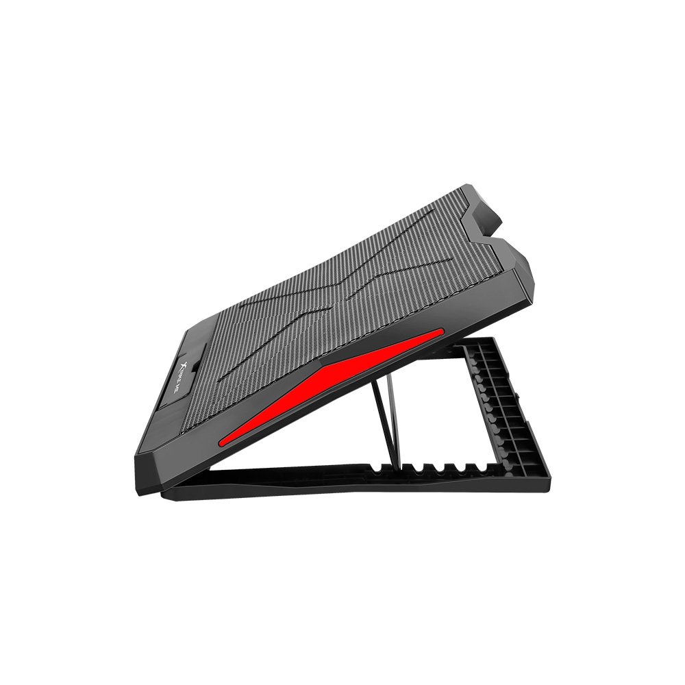 Imagem 4 de 6 do produto Base com Cooler para Notebook Xtrike Me, com 6 Fans com Ajuste de Velocidade, até 17"", 2x USB, LED ajustável, Preto - FN-811