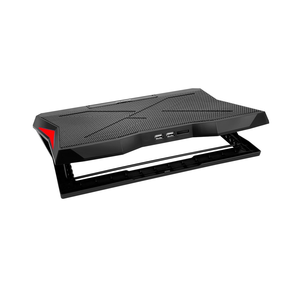 Imagem 6 de 6 do produto Base com Cooler para Notebook Xtrike Me, com 6 Fans com Ajuste de Velocidade, até 17"", 2x USB, LED ajustável, Preto - FN-811
