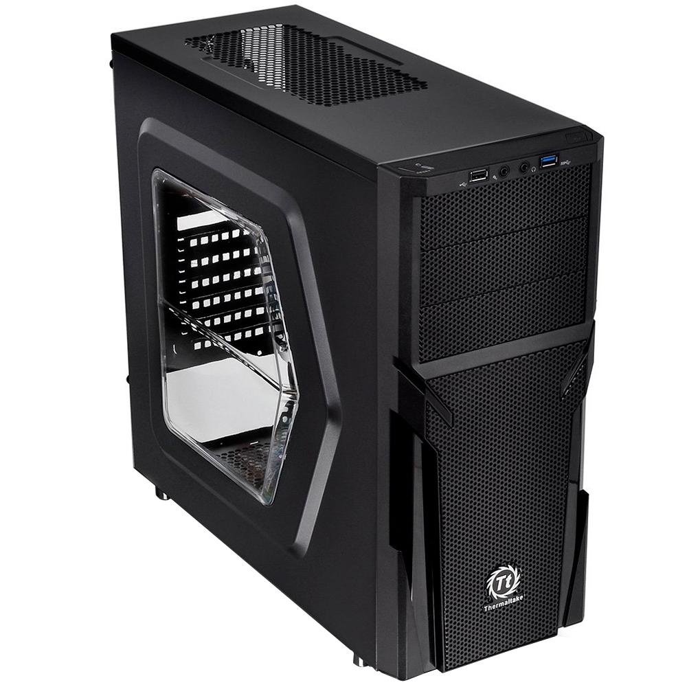 Gabinete Thermaltake Versa H21 Window MidTower com USB 3.0 Blue Led Fan - CA-1B2-00M1WN-04 Black Gabinete Thermaltake Versa H21 Window MidTower com USB 3.0 Blue Led Fan - CA-1B2-00M1WN-04 Black