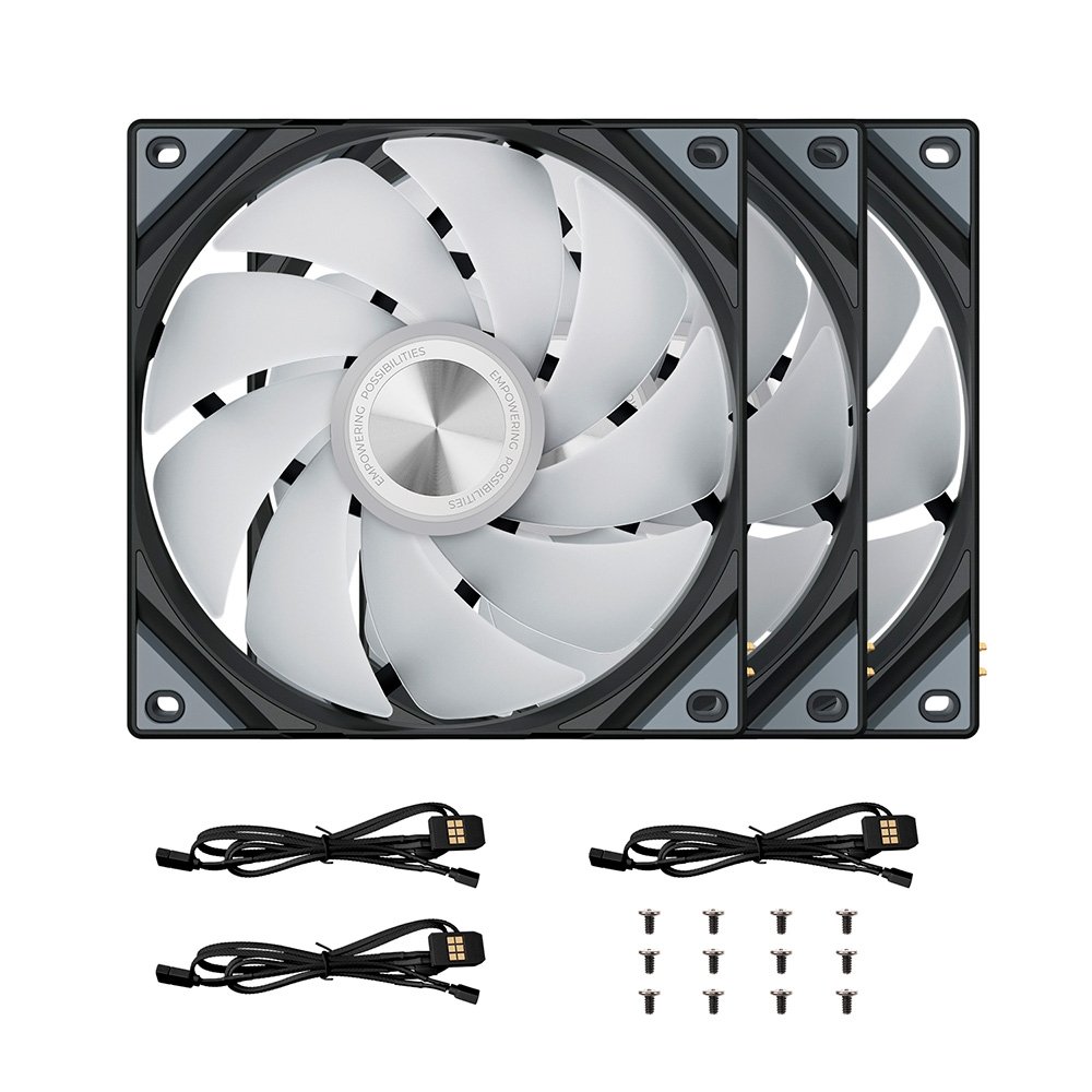 Imagem 6 de 6 do produto Kit com 3 Ventoinhas Tryx ROTA SL, ARGB, 120mm, Preto - F-R120A-AM3M-G0K