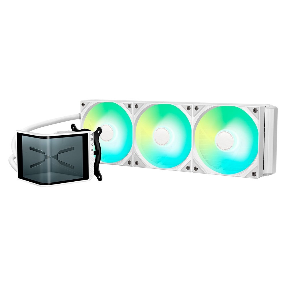 Imagem 2 de 6 do produto Water Cooler Tryx PANORAMA 360mm, com tela AMOLED, AMD e Intel, Branco - L-P360L-AM3M-G0W