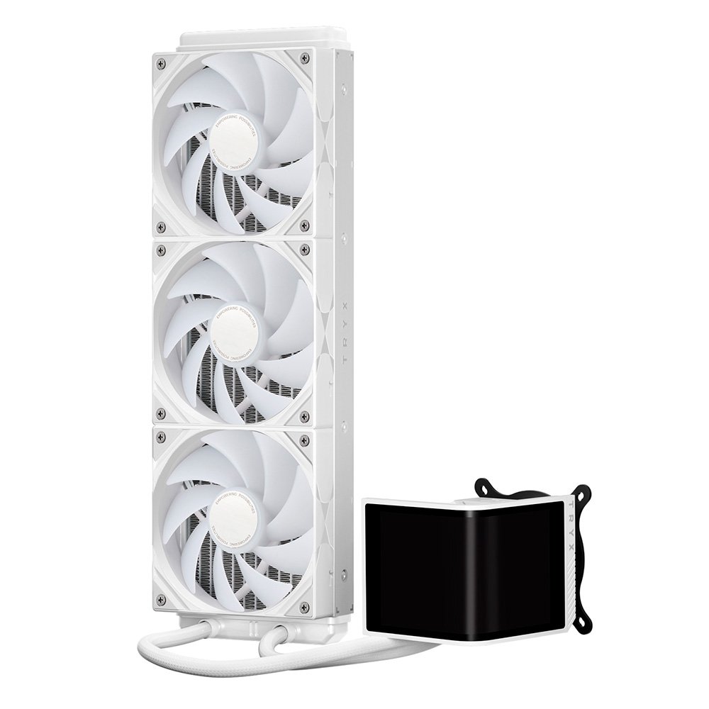 Water Cooler Tryx PANORAMA 360mm, com tela AMOLED, AMD e Intel, Branco - L-P360L-AM3M-G0W 9