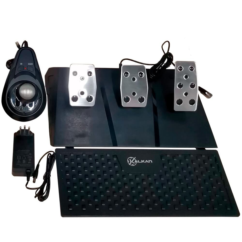 Kit Racing Kalkan G500 ProRacing Force Feedback Volante, Pedais e Câmbio - KLK00032 - view 5