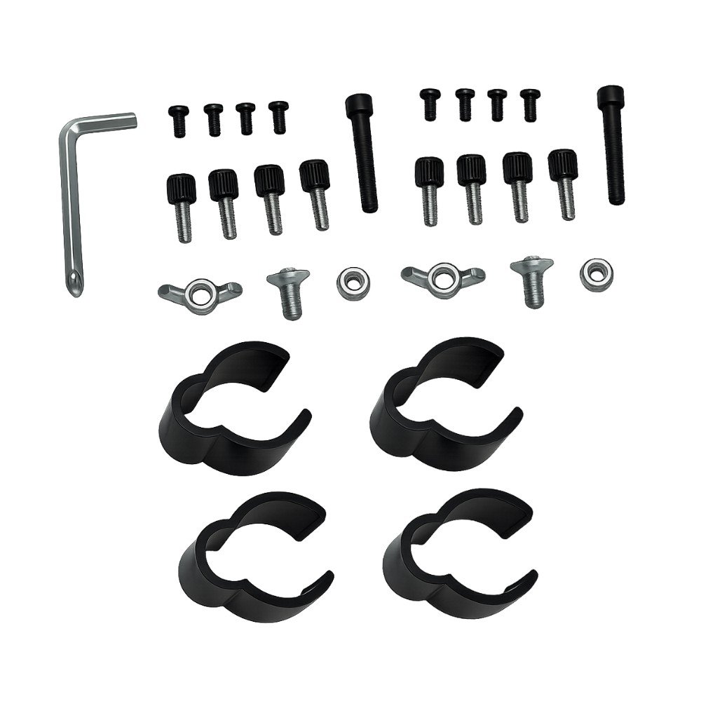 Suporte de Mesa Articulado para 2 Monitores de 15 a 34 Dual Iron Lift Rise Mode, Ajuste de altura, Pistão a Gás, Preto - RM-IL-02-B - view 6