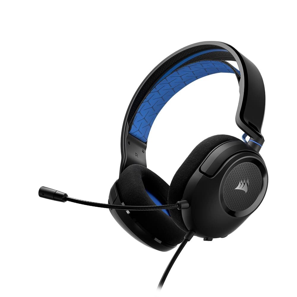 Imagem 3 de 6 do produto Headset Gamer Corsair HS35 v2, Preto e Azul - CA-9011383-NA
