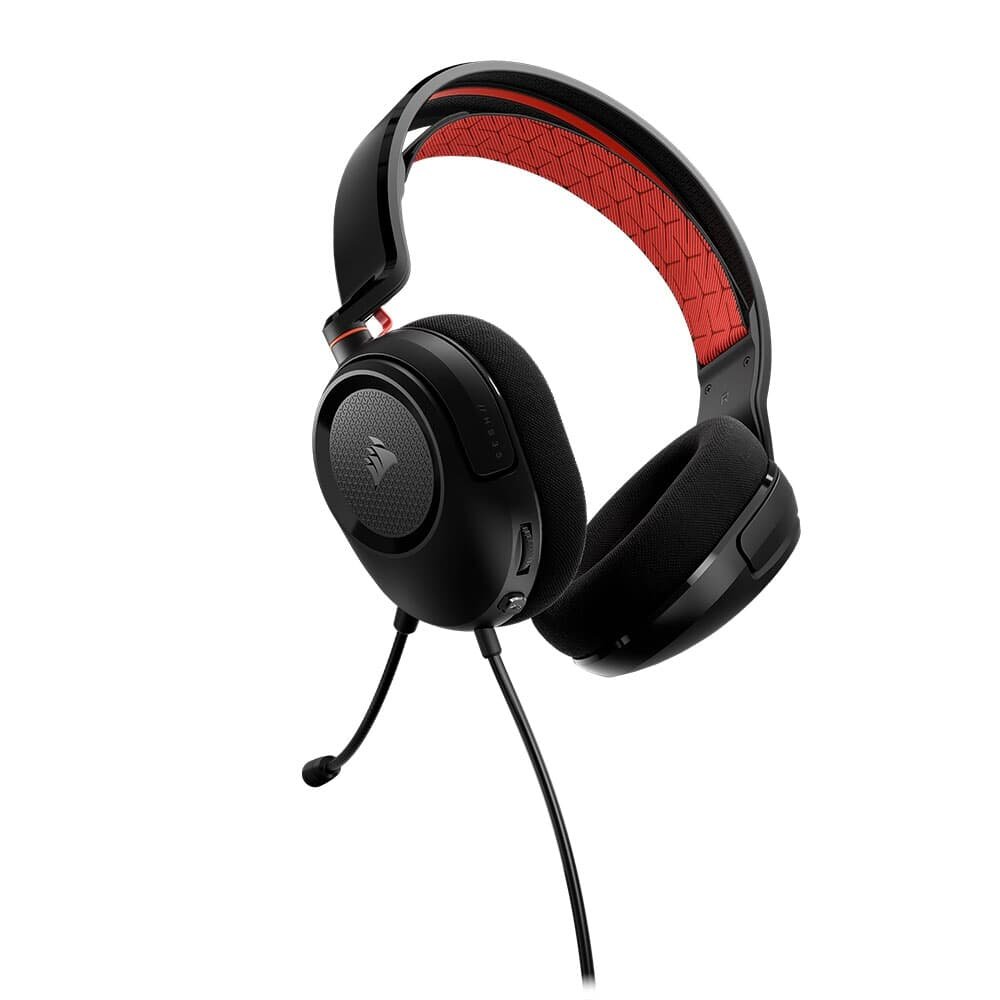 Headset Gamer Corsair HS35 v2, Preto e Vermelho - CA-9011384-NA Headset Gamer Corsair HS35 v2, Preto e Vermelho - CA-9011384-NA