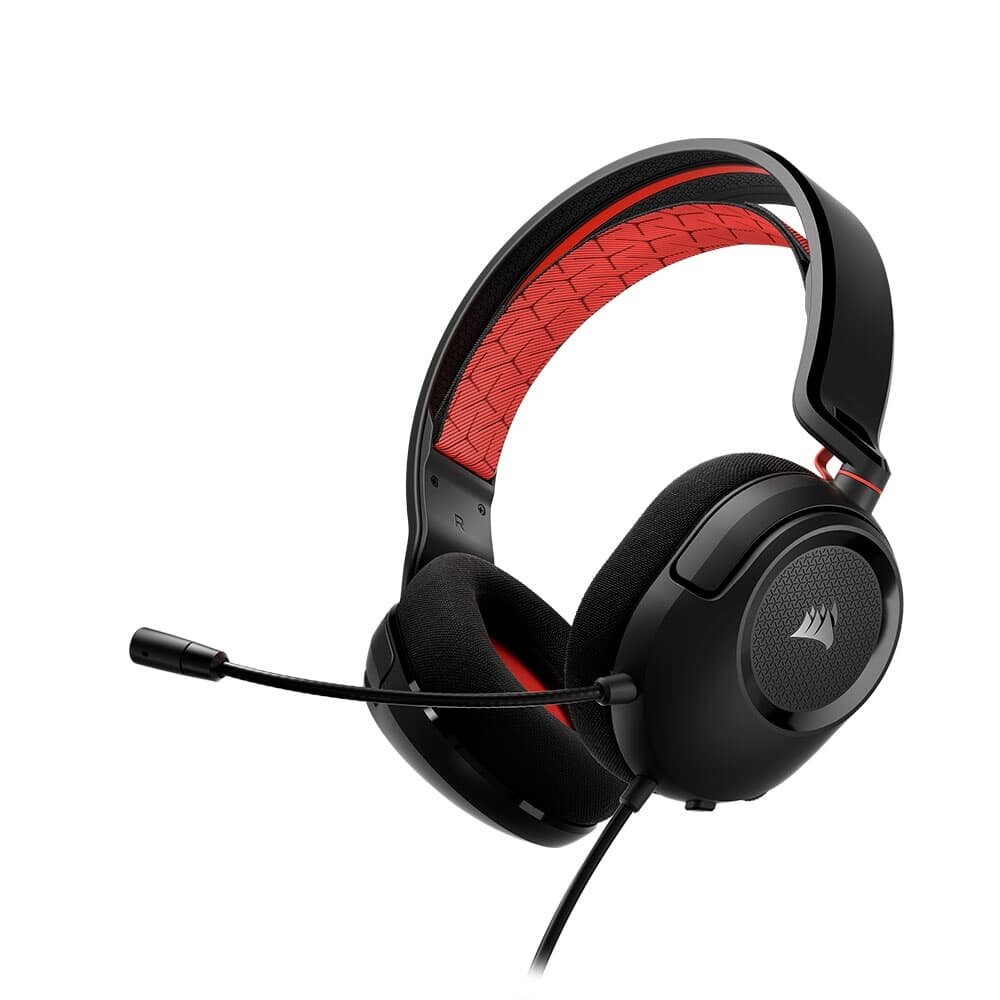 Headset Gamer Corsair HS35 v2, Preto e Vermelho - CA-9011384-NA Headset Gamer Corsair HS35 v2, Preto e Vermelho - CA-9011384-NA