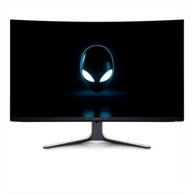Monitor Gamer Curvo Dell Alienware 32", 4K, 240Hz, 0.03ms, QD-OLED, DisplayPort e HDMI, Ajuste de Altura, Preto e Branco - AW3225QF