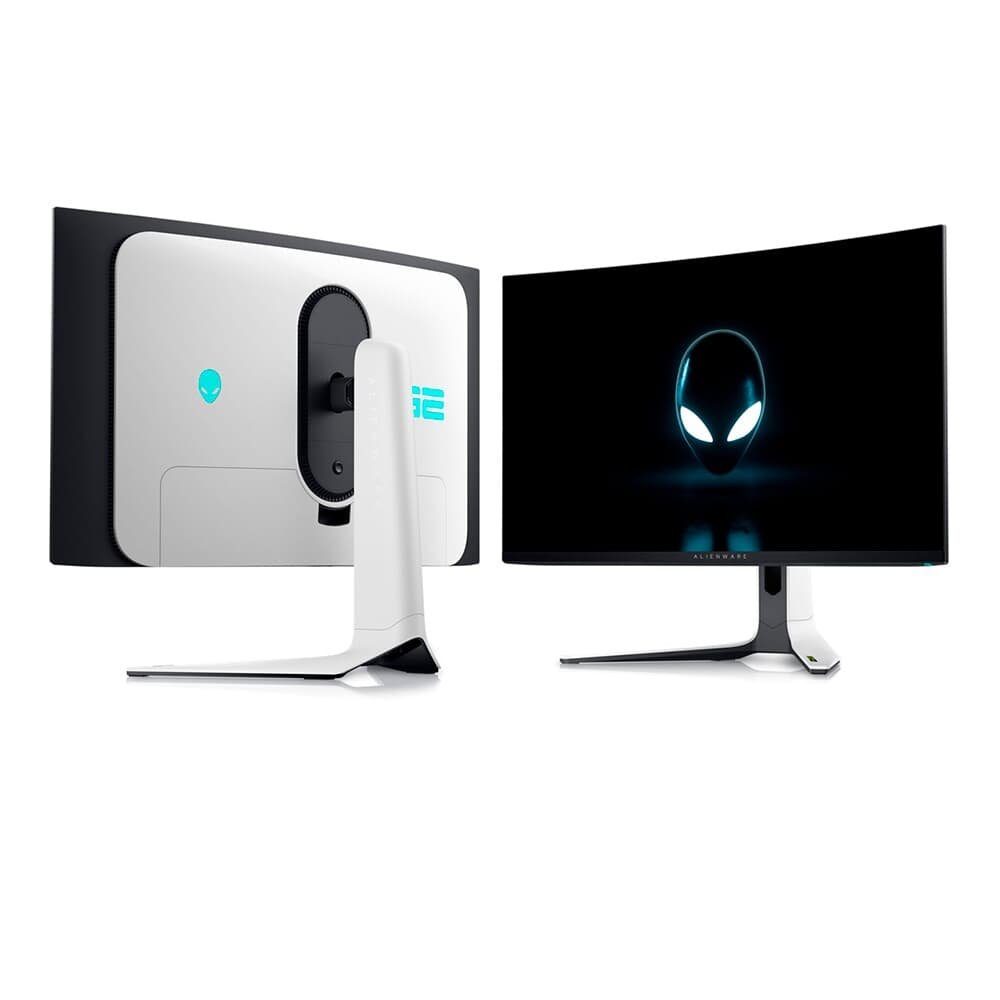 Monitor Gamer Curvo Dell Alienware 32", 4K, 240Hz, 0.03ms, QD-OLED, DisplayPort e HDMI, Ajuste de Altura, Preto e Branco - AW3225QF - view 2