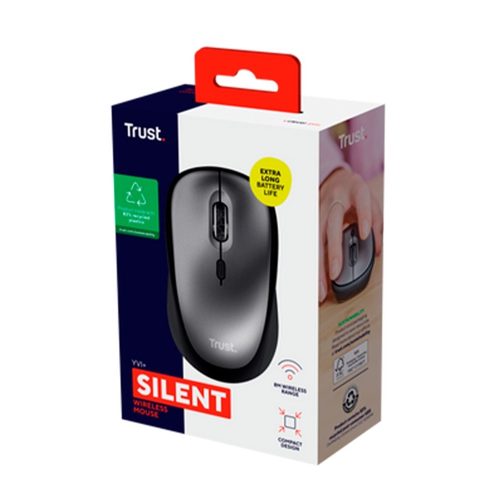 Mouse Sem Fio ( Balão.info) Yvi+, Silencioso, 1600 DPI, Recetor USB, Preto - ( Balão.info - foto 5
