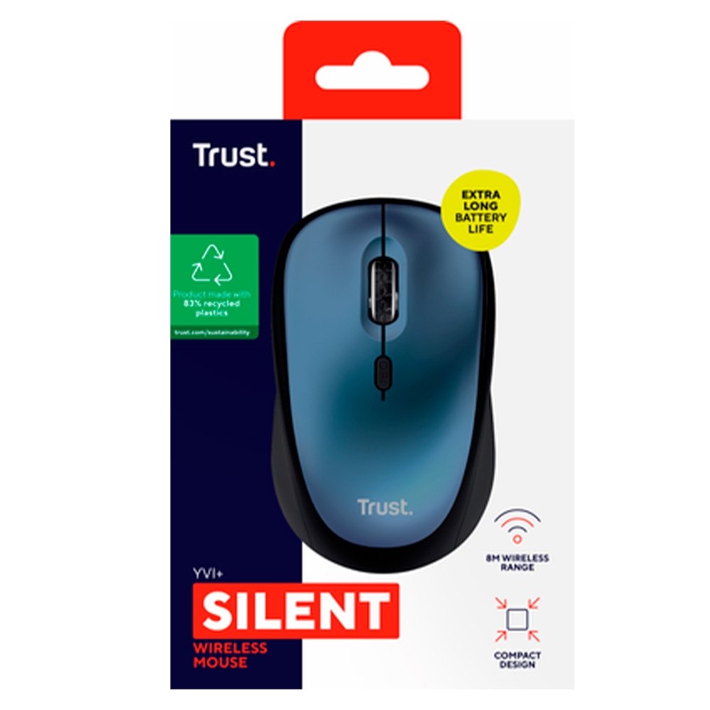 Mouse Sem Fio ( Balão.info) Yvi+, Silencioso, 1600 DPI, Recetor USB, Azul - ( Balão.info - foto 6