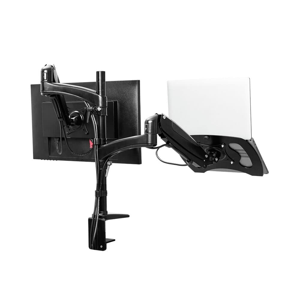 Imagem 10 de 10 do produto Suporte para Monitor e Laptop Até 32" Trust, Braço Duplo, Ergonômico, Preto - 25337