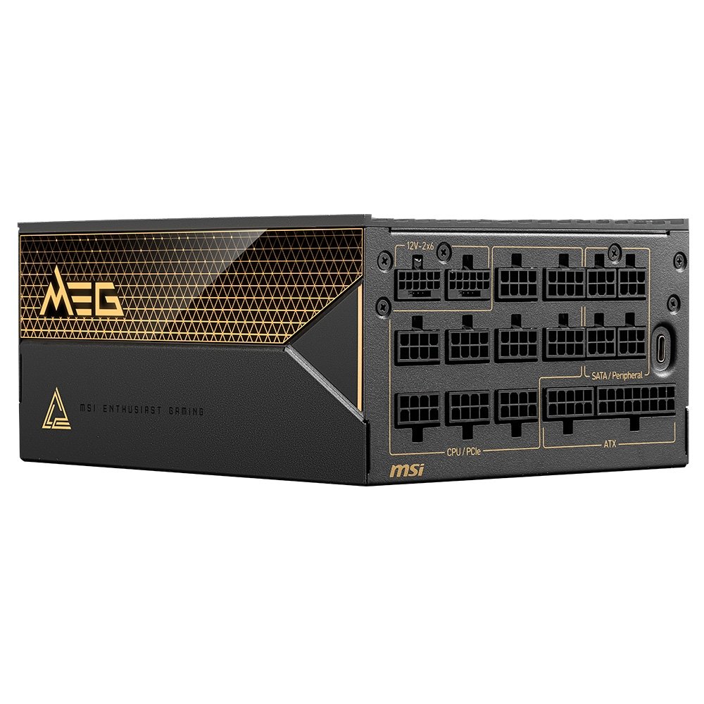 Fonte MSI MEG Ai1600T, 1600W, Titanium | KaBuM!