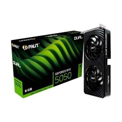  Palit RTX 5050 NVIDIA Geforce, 8GB, GDDR6, 2572 MHz, Blackwell - NE65050019P1-GB2070D