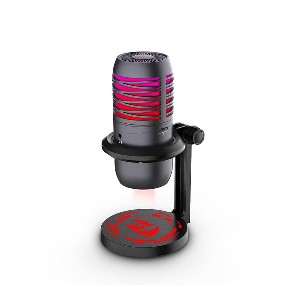 Microfone Gamer Redragon Nebula, Cardióide, USB Tipo-C, Preto - GM211