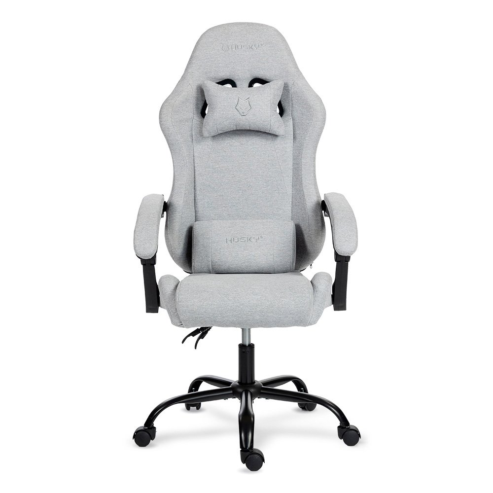 Cadeira Gamer Husky Storm 100, Até 120kg, Almofadas, Reclinável 135º, Tecido, Cinza - HCG100CZT