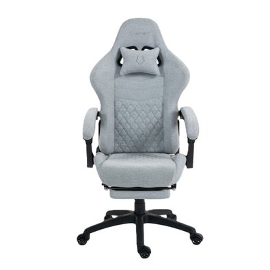 Cadeira Gamer Husky Tempest 700, Até 145kg, Almofadas, Reclinável 150º, Tecido, Descanso para Pés, Cinza - HCG700CZT