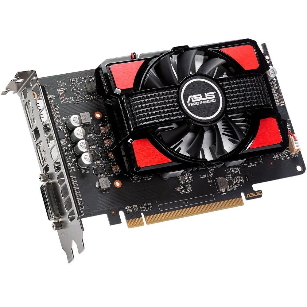 Placa de Vídeo VGA Asus AMD Radeon RX 550 4GB GDDR5 128Bits RX550-4G Placa de Vídeo VGA Asus AMD Radeon RX 550 4GB GDDR5 128Bits RX550-4G