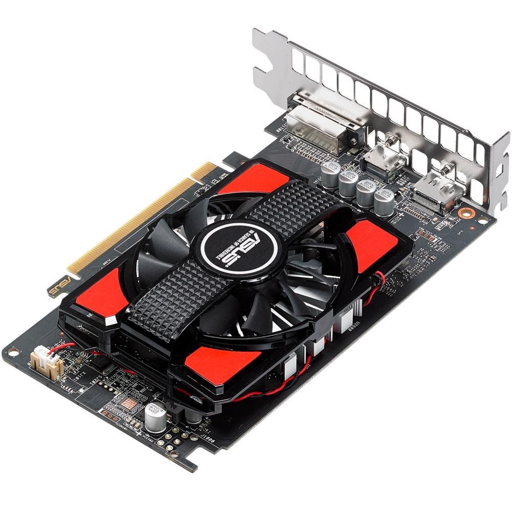 Placa de Vídeo VGA Asus AMD Radeon RX 550 4GB GDDR5 128Bits RX550-4G Placa de Vídeo VGA Asus AMD Radeon RX 550 4GB GDDR5 128Bits RX550-4G